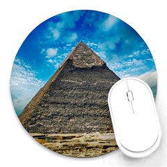 Pyramid Egypt Ancient Giza Round Mousepads by Celenk