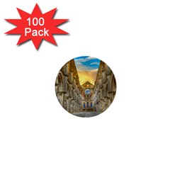Abbey Ruin Architecture Medieval 1  Mini Buttons (100 Pack)  by Celenk