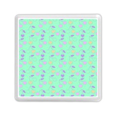 Mint Heart Cherries Memory Card Reader (square)  by snowwhitegirl