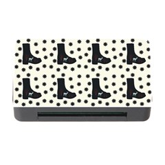 Deer Boots White Black Memory Card Reader With Cf by snowwhitegirl