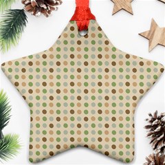 Green Brown Eggs Star Ornament (two Sides) by snowwhitegirl