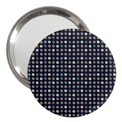 Beige Blue Cream Eggs On Grey Blue 3  Handbag Mirrors by snowwhitegirl