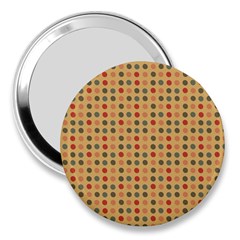 Grey Brown Eggs On Beige 3  Handbag Mirrors by snowwhitegirl