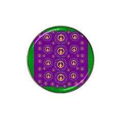 Peace Be With Us In Love And Understanding Hat Clip Ball Marker (4 Pack) by pepitasart