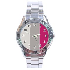 Laura Lines Stainless Steel Analogue Watch by snowwhitegirl