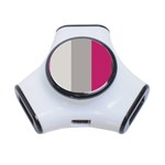 Laura Lines 3-Port USB Hub Front