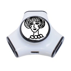 20s Girl 3-port Usb Hub by snowwhitegirl