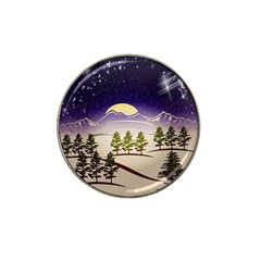 Background Christmas Snow Figure Hat Clip Ball Marker (4 Pack) by Nexatart