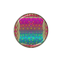 Years Of Peace Living In A Paradise Of Calm And Colors Hat Clip Ball Marker by pepitasart