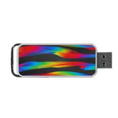 Colorful Background Portable Usb Flash (one Side) by Nexatart