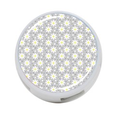 Daisy Dots Grey 4-port Usb Hub (one Side) by snowwhitegirl