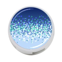 Blue Disintegrate 4-port Usb Hub (two Sides)  by jumpercat