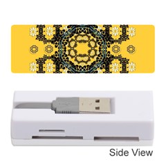 Ornate Circulate Is Festive In A Flower Wreath Decorative Memory Card Reader (stick)  by pepitasart
