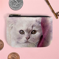 Cat Pet Cute Art Abstract Vintage Mini Coin Purses by Nexatart