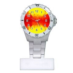 Sun Rise,city,modern Art Plastic Nurses Watch by NouveauDesign