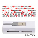XOXO Valentines day pattern Memory Card Reader (Stick)  Front