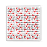 XOXO Valentines day pattern Memory Card Reader (Square)  Front