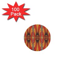 Geometric Extravaganza Pattern 1  Mini Buttons (100 Pack)  by linceazul