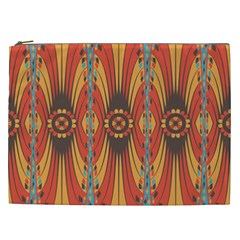 Geometric Extravaganza Pattern Cosmetic Bag (xxl)  by linceazul