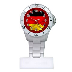 Germany Map Flag Country Red Flag Plastic Nurses Watch by Nexatart