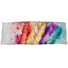 Feathers Bird Animal Art Abstract Body Pillow Case (dakimakura) by Nexatart