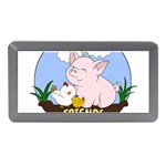 Friends Not Food - Cute Pig and Chicken Memory Card Reader (Mini) Front