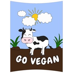 Friends Not Food - Cute Cow Back Support Cushion by Valentinaart