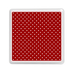 Red Polka Dots Memory Card Reader (square)  by jumpercat