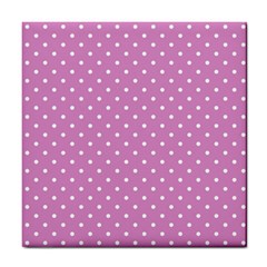 Pink Polka Dots Tile Coasters by jumpercat