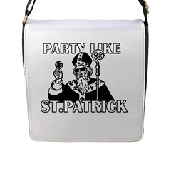  St  Patricks Day  Flap Messenger Bag (l)  by Valentinaart