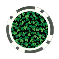 St  Patricks Day Clover Pattern Poker Chip Card Guard (10 Pack) by Valentinaart