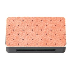 Dot Peach Memory Card Reader With Cf by snowwhitegirl