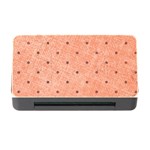 Dot Peach Memory Card Reader with CF Front