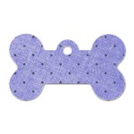 Dot Blue Dog Tag Bone (Two Sides) Back