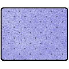 Dot Blue Fleece Blanket (medium)  by snowwhitegirl