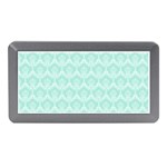 Damask Aqua Green Memory Card Reader (Mini) Front