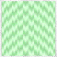    Classic Mint Green & White Herringbone Pattern Canvas 12  X 12   by PodArtist