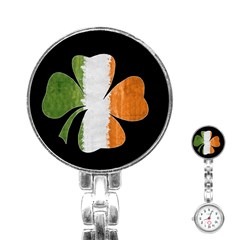 Irish Clover Stainless Steel Nurses Watch by Valentinaart