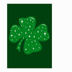 Sparkly Clover Small Garden Flag (two Sides) by Valentinaart