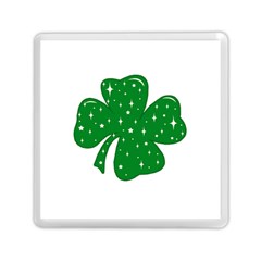 Sparkly Clover Memory Card Reader (square)  by Valentinaart