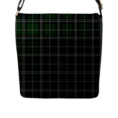 Green Plaid Pattern Flap Messenger Bag (l)  by Valentinaart
