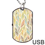 Decorative  seamless pattern Dog Tag USB Flash (Two Sides) Front