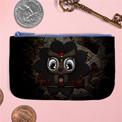 Wonderful Cute  Steampunk Owl Large Coin Purse by FantasyWorld7