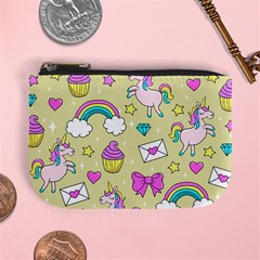 Cute Unicorn Pattern Mini Coin Purses by Valentinaart