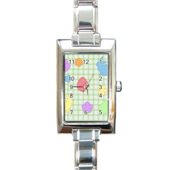 Easter Patches  Rectangle Italian Charm Watch by Valentinaart