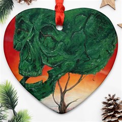 Skull Hedge Ornament (heart) by redmaidenart