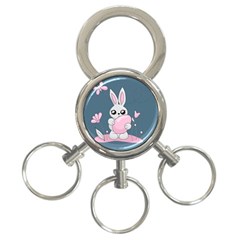 Easter Bunny  3-ring Key Chains by Valentinaart