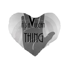 It s A Vulcan Thing Standard 16  Premium Heart Shape Cushions by Howtobead