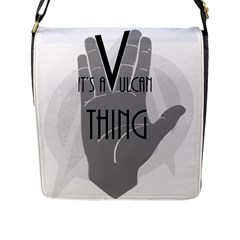 Vulcan Thing Flap Messenger Bag (l)  by Howtobead