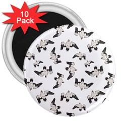 Birds Pattern Photo Collage 3  Magnets (10 Pack)  by dflcprints